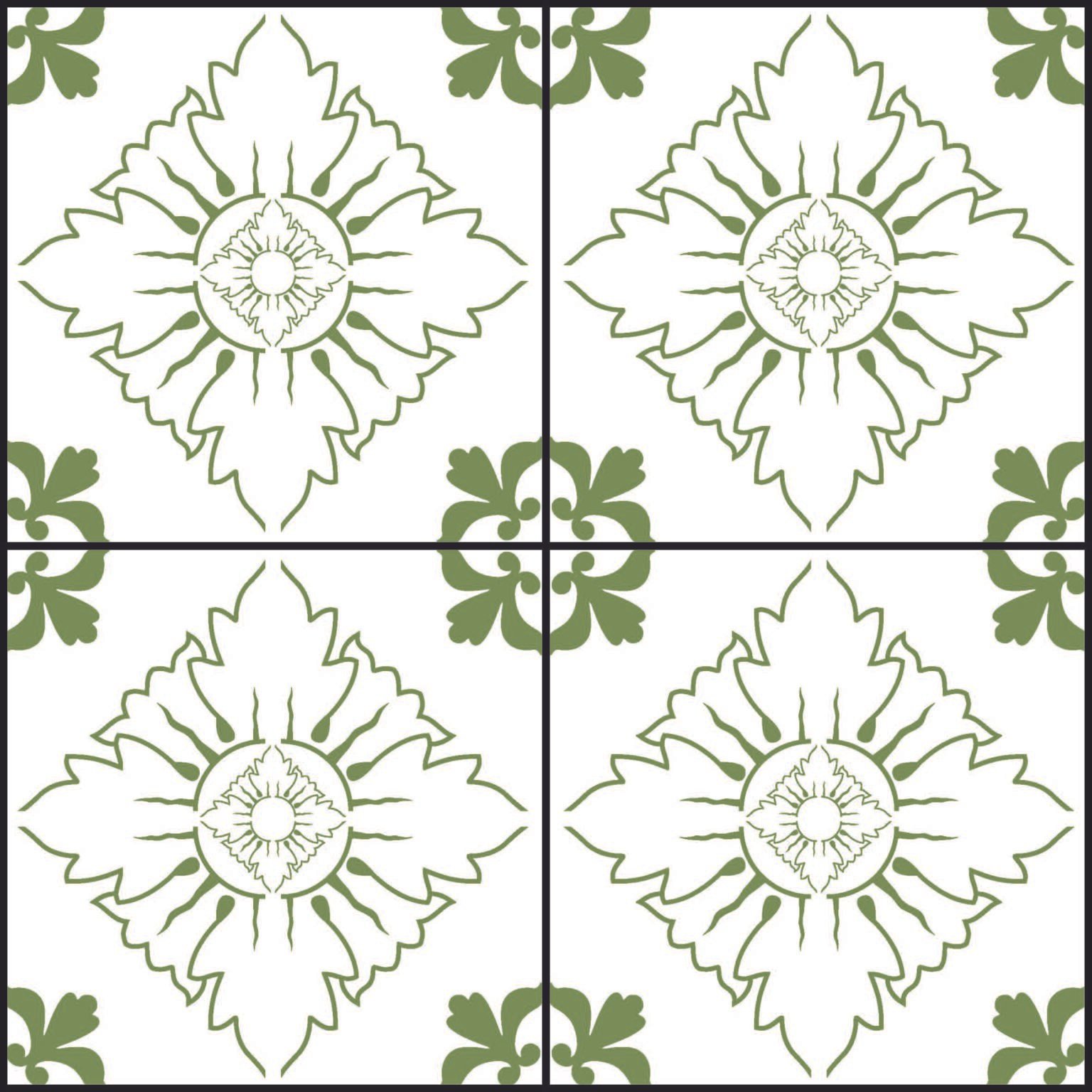 Green tile sample