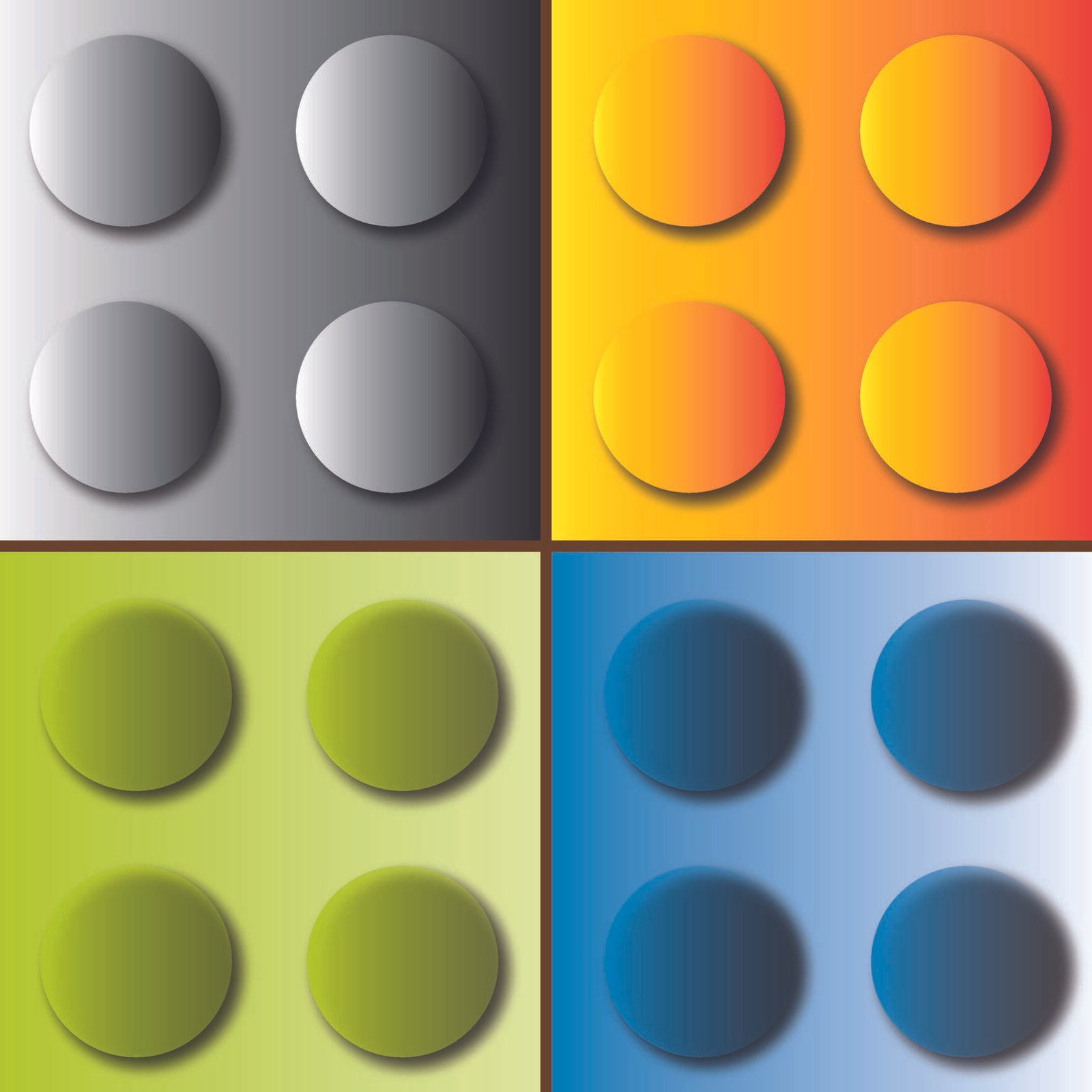 Kids Shadow Colour Blocks