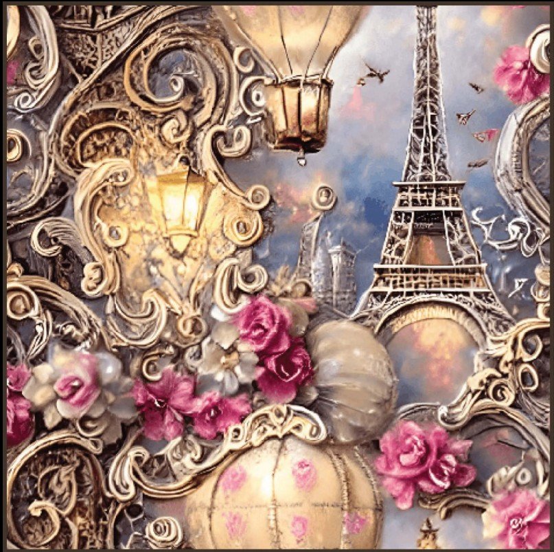 Shabby Chic Eiffel Tower